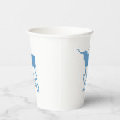 Texasymbole, Longhorn, blau Pappbecher (Rechts)