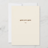 Texasymbole, Longhorn, braun Einladung (Rückseite)