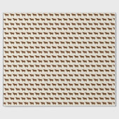 Texasymbole, Longhorn, braun Geschenkpapier (Flach)