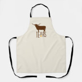 Texasymbole, Longhorn, braun Schürze (Vorderseite)