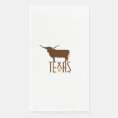 Texasymbole, Longhorn, braun Serviette (Vorderseite)