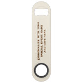 Texasymbole, Longhorn, braun Speed Flaschenöffner (Rückseite)