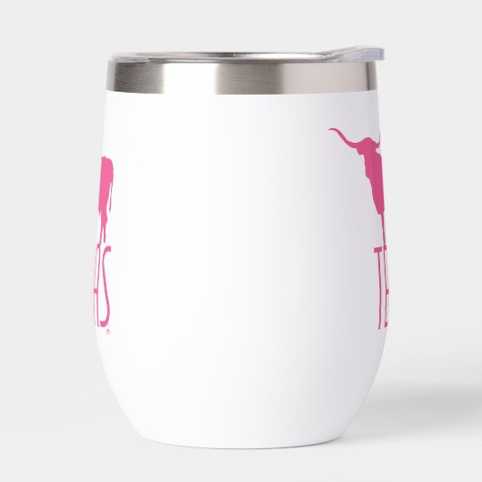 Texasymbole, Longhorn, rosa (Links)