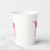 Texasymbole, Longhorn, rosa Pappbecher (Rechts)