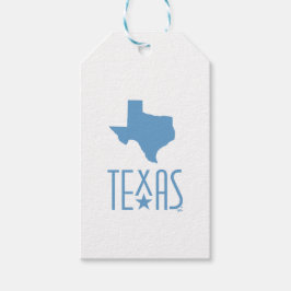 Texasymbole, Staat von Texas, blau Geschenkanhänger