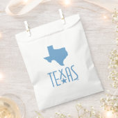Texasymbole, Staat von Texas, blau Geschenktütchen (Ausgeschnitten)