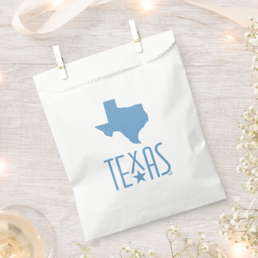 Texasymbole, Staat von Texas, blau Geschenktütchen (Ausgeschnitten)