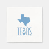 Texasymbole, Staat von Texas, blau Serviette (Vorderseite)