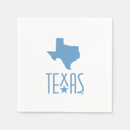 Texasymbole, Staat von Texas, blau Serviette