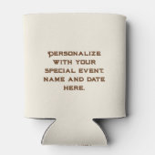 Texasymbole, Staat von Texas, braun Dosenkühler (Rückseite)