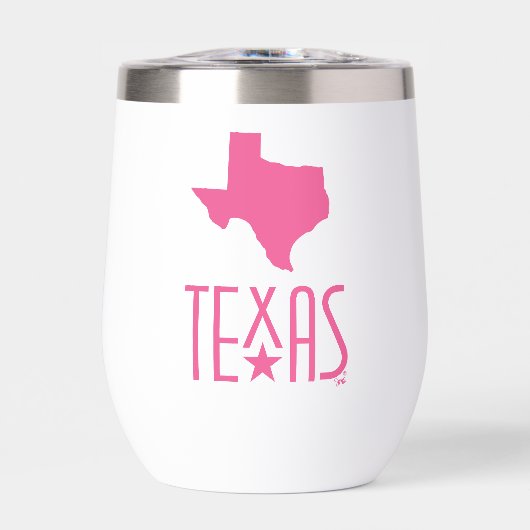 Texasymbole, Staat von Texas, rosa (Vorderseite)