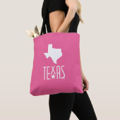 Texasymbole, Staat von Texas, rosa Tasche (Von Nahem)