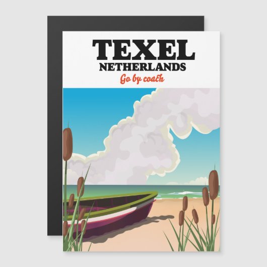 Texel Netherlands Reiseposter Magnetkarte (Vorne/Hinten)