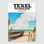 Texel Netherlands Reiseposter Magnetkarte (Vorderseite)