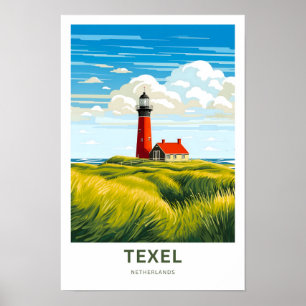 Texel Netherlands Travel Print Poster