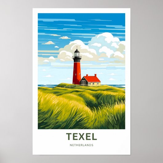 Texel Netherlands Travel Print Poster (Vorne)