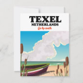 Texel Niederlande Reiseplakat (Rückseite)