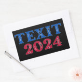Texit 2024 Texas Rechteckiger Aufkleber (Umschlag)