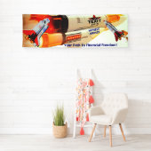 Texit Coin Honest Money Rocket 2.5' x 8' Banner (Insitu)