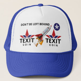 Texit Coin offizielles Logo, Rockship, TXC Stern W Truckerkappe