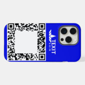 Texit Coin QR-Code iPhone Hülle (Rückseite (Horizontal))