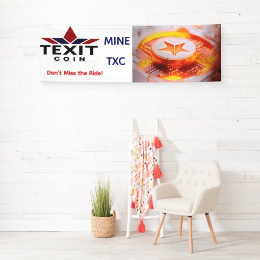 TeXit Coin Rocket Ship Mine TXC Banner (Insitu)
