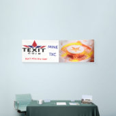 TeXit Coin Rocket Ship Mine TXC Banner (Messeveranstaltung)