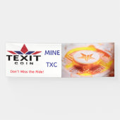 TeXit Coin Rocket Ship Mine TXC Banner (Horizontal)