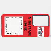 "TeXit Coin Samsung Red QR Code mit Logo Galaxy Hülle (Rückseite (Horizontal))