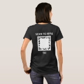 Texit Coin Scan TO MINE QR CODED Official Logo T-Shirt (Schwarz voll)