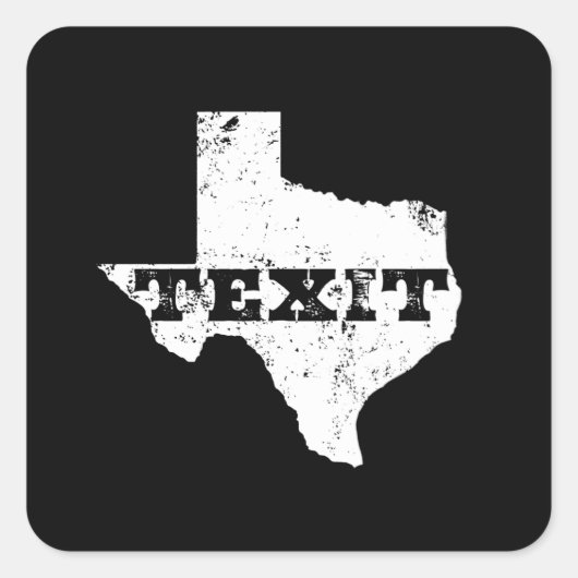 Texit - Nation Texas - Texaner für Sezession Quadratischer Aufkleber (Vorderseite)