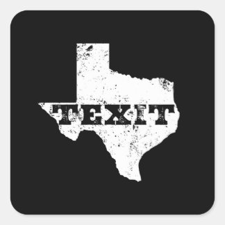 Texit - Nation Texas - Texaner für Sezession Quadratischer Aufkleber