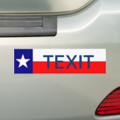 TEXIT Texas verlassen die Gewerkschaft Secede Repu Autoaufkleber (Auf Auto)