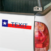 TEXIT Texas verlassen die Gewerkschaft Secede Repu Autoaufkleber (Auf Lkw)