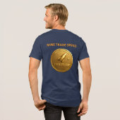 TexitCoin Gold Coin Back And Armadillo Front Tri-Blend Shirt