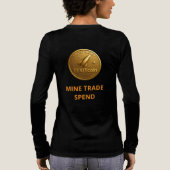 TexitCoin Official Logo on Front with puzzle Tri-Blend Shirt (Rückseite)