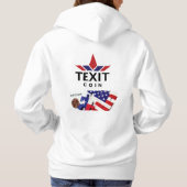 TexitCoin Offizielles Logo Pullover Reißverschluss (Rückseite)