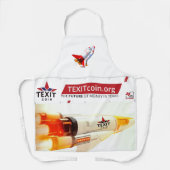 TexitCoin Rocketship Apron Schürze (Vorderseite)