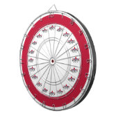 TexitCoin rot und weiß mit Texit-Logo Dartscheibe (Vorderseite rechts)