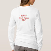 TeXmas Hoodie-langes Hülsen-T-Shirt T-Shirt (Rückseite)