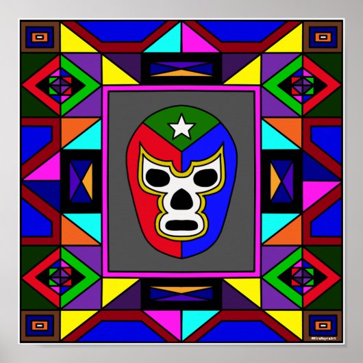 TexMex Luchador Poster (Vorne)