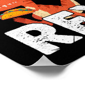 TexMexRex TRex Taco Dinosaur Cinco de Mayo Mexican Poster (Ecke)