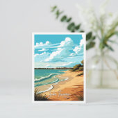 Texoma Texas Travel Vintage Illustration Postkarte (Stehend Vorderseite)