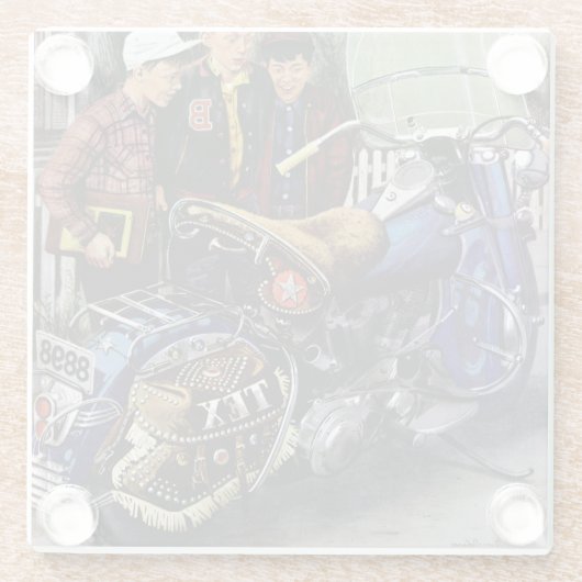 Texs Motorrad Glasuntersetzer (Rückseite)