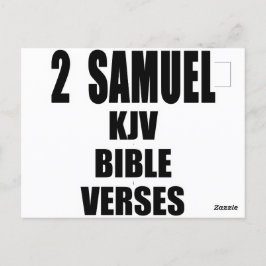 Text "2 Samuel KJV Bible Verses" Postkarte