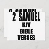 Text "2 Samuel KJV Bible Verses" Postkarte (Vorne/Hinten)