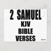 Text "2 Samuel KJV Bible Verses" Postkarte (Rückseite)
