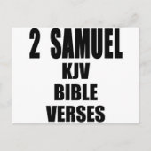 Text "2 Samuel KJV Bible Verses" Postkarte (Vorderseite)