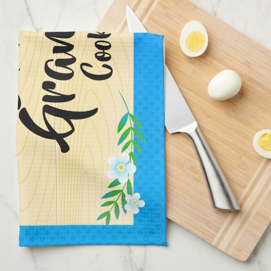 Text ändern Alles schmeckt besser, wenn Oma Geschirrtuch (Viertel Falte)