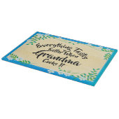 Text ändern Alles schmeckt besser, wenn Oma Schneidebrett (Ecke)